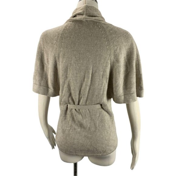 LOFT XS Wrap Cardigan Sweater Rabbit Hair Tie Ann - Picture 3 of 5